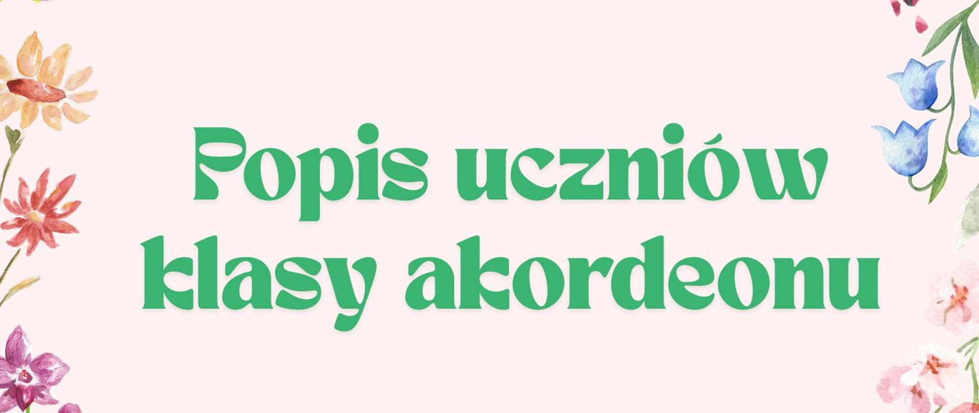 popis uczniów klasy akordeonu