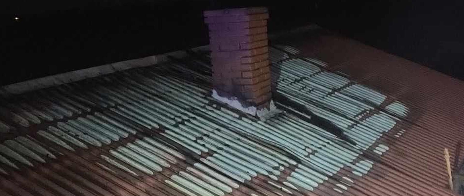 POŻAR BUDYNKU MIESZKALNEGO W WÓLCE CZEPOWEJ