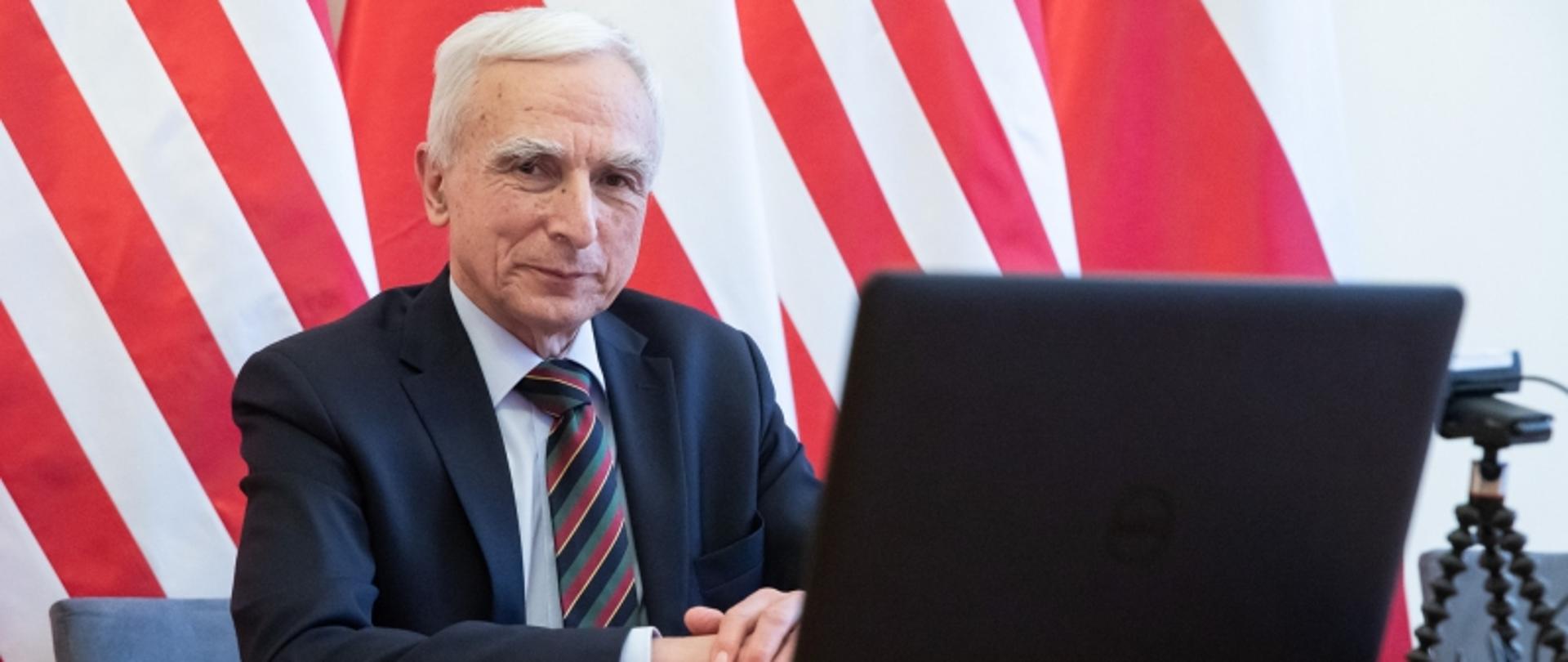 Sekretarz stanu w KPRM Piotr Naimski 