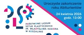 Grafika ma orientację poziomą i jest utrzymana w nowoczesnym, geometrycznym stylu. Kolorystyka opiera się na bieli, intensywnym błękicie, granacie oraz jaskrawym różu (fuksji). Kompozycja jest podzielona skosem na dwie części: białą (lewa dolna) oraz niebieską (prawa górna).