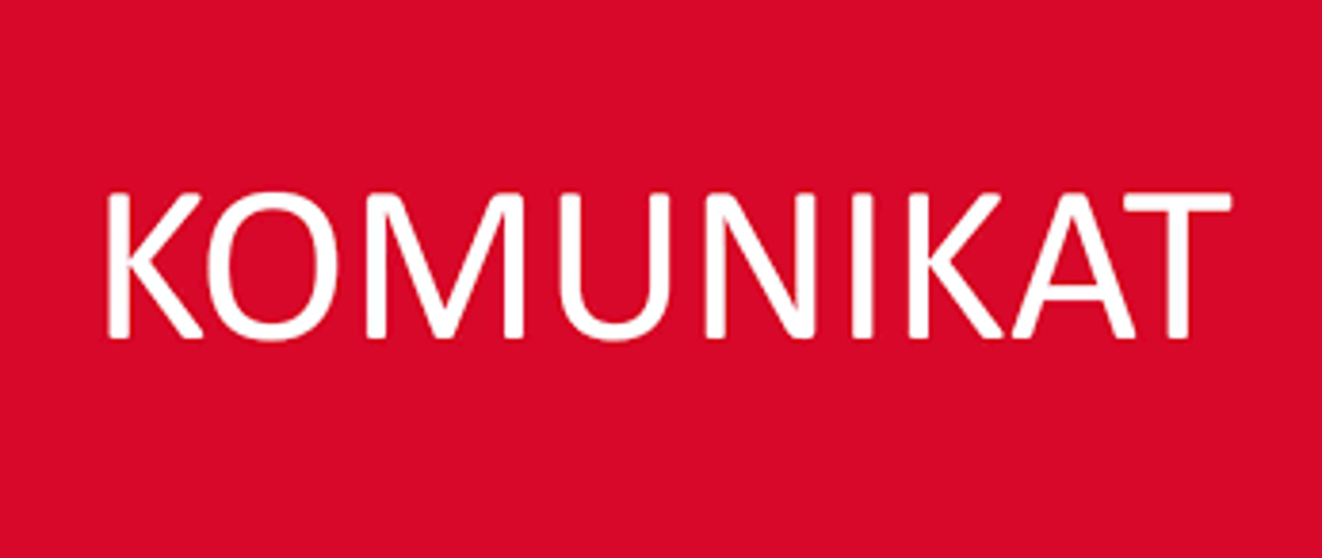 Komunikat 1