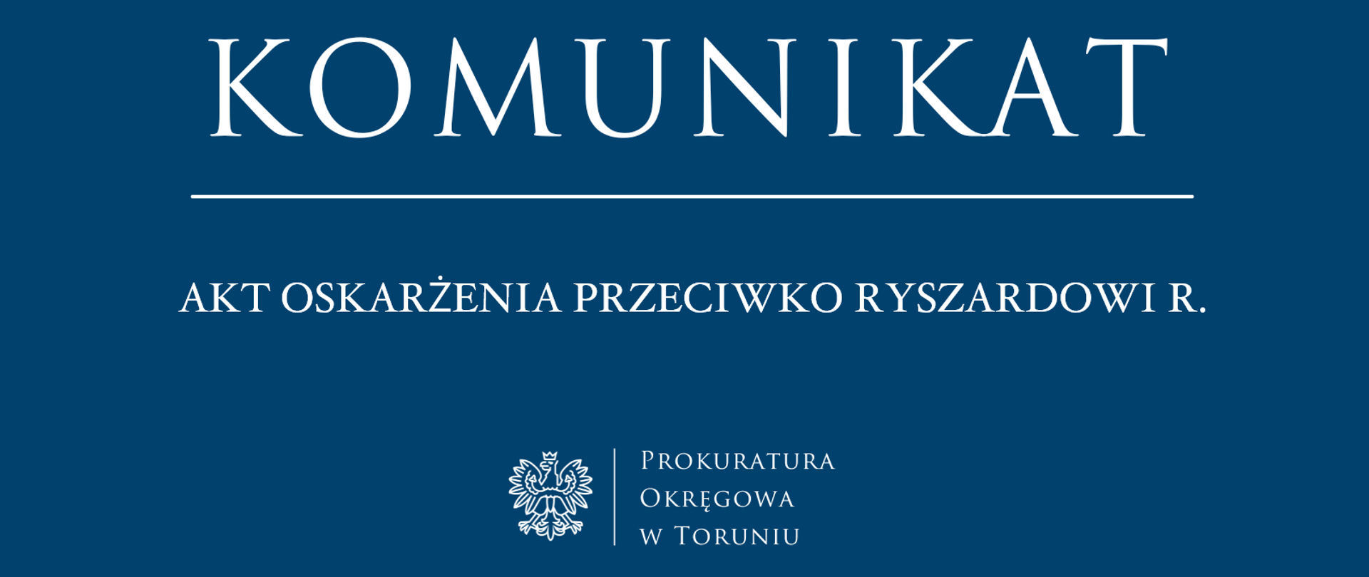 Akt oskarzenia Ryszard.R