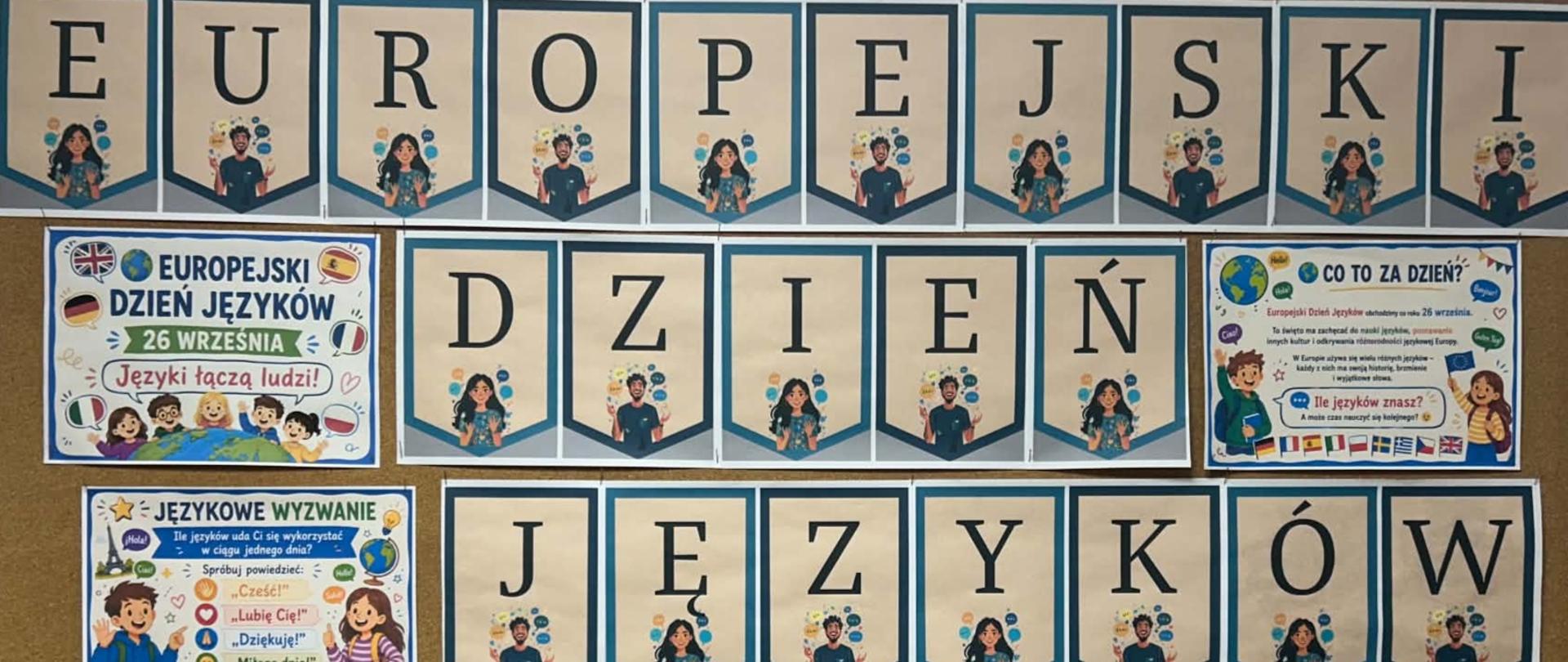 Gazetka szkolna poświęcona Europejskiemu Dniu Języków.
