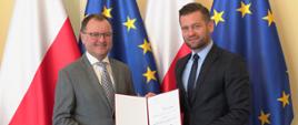 Arkadiusz Czartoryski powołany na Sekretarza Stanu w Ministerstwie Sportu i Turystyki. Wręczenie nominacji przez Ministra Kamila Bortniczuka.