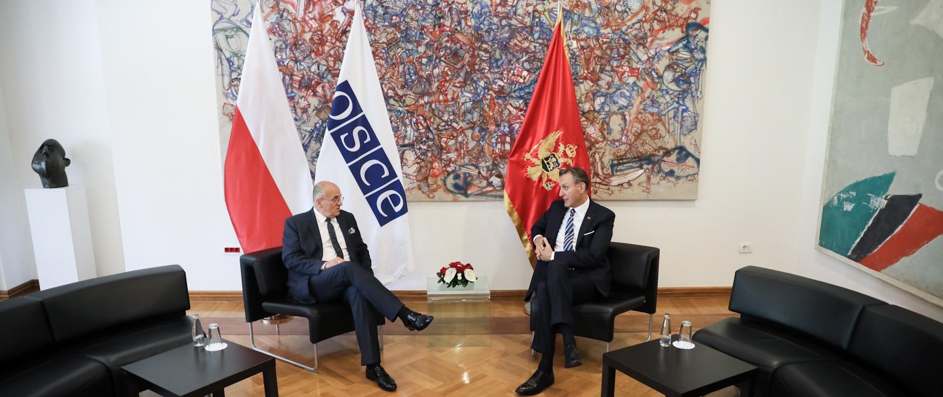 Spotkanie Ministra Raua z ministrem spraw zagranicznych Ranko Krivokapiciem w Czarnogórze