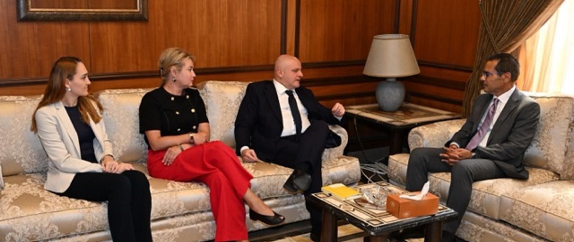Visit of the Chairman of the Foreign Affairs Committee of the Polish Parliament to Lebanon - visit at the Lebanese Parliament