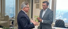 Ambasador Krzysztof Olendzki i Prezydent Borut Pahor