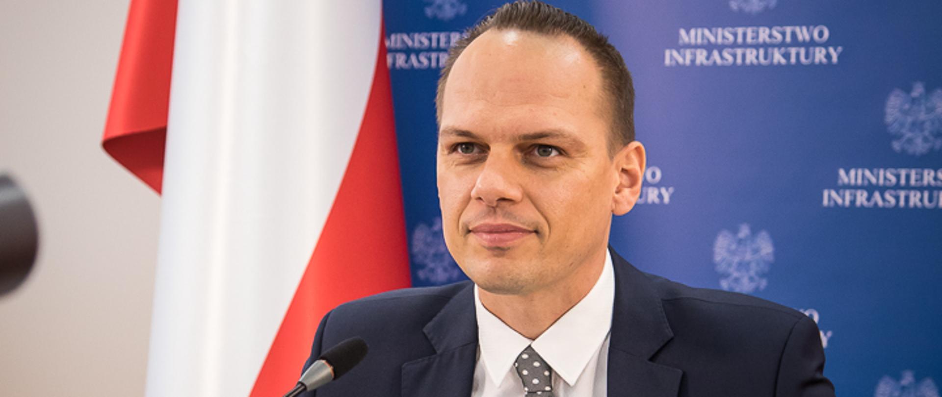 Wiceminister infrastruktury Rafał Weber