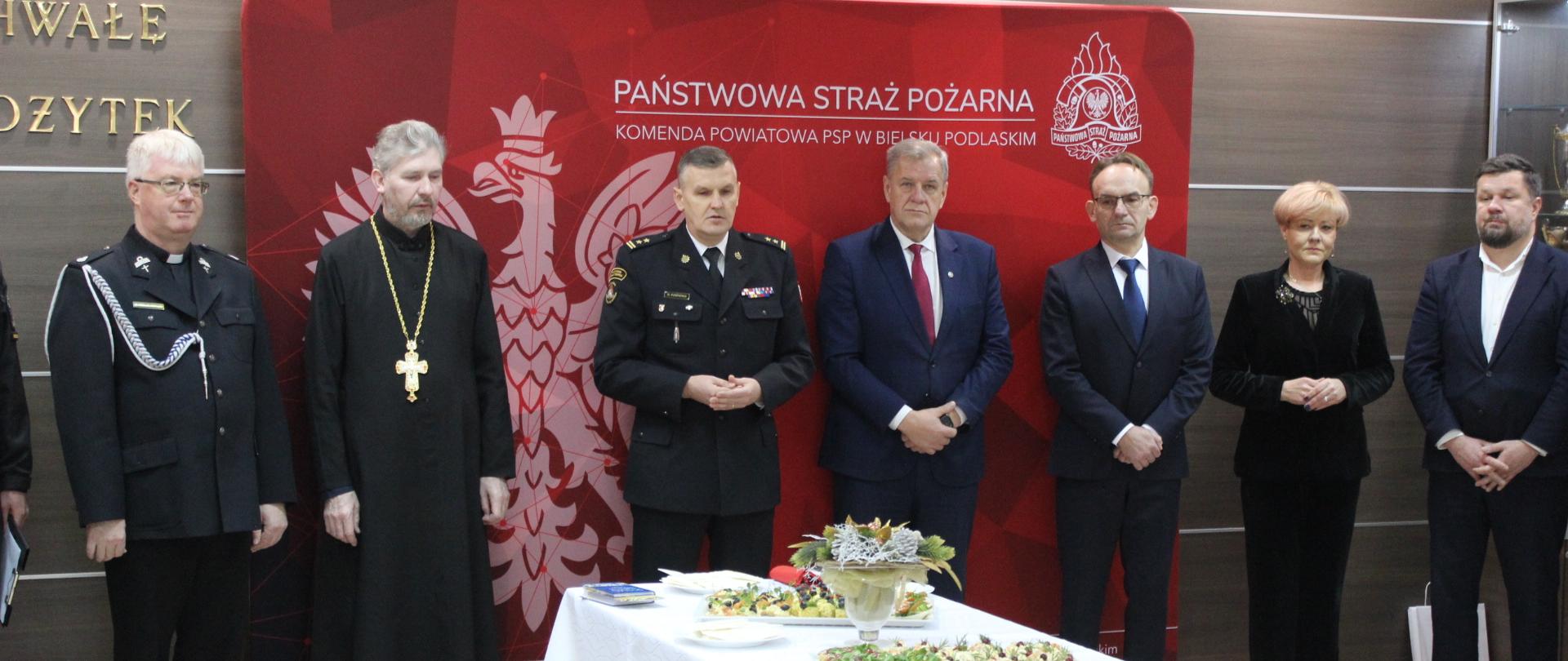 Spotkanie opłatkowe w Komendzie Powiatowej PSP w Bielsku Podlaskim