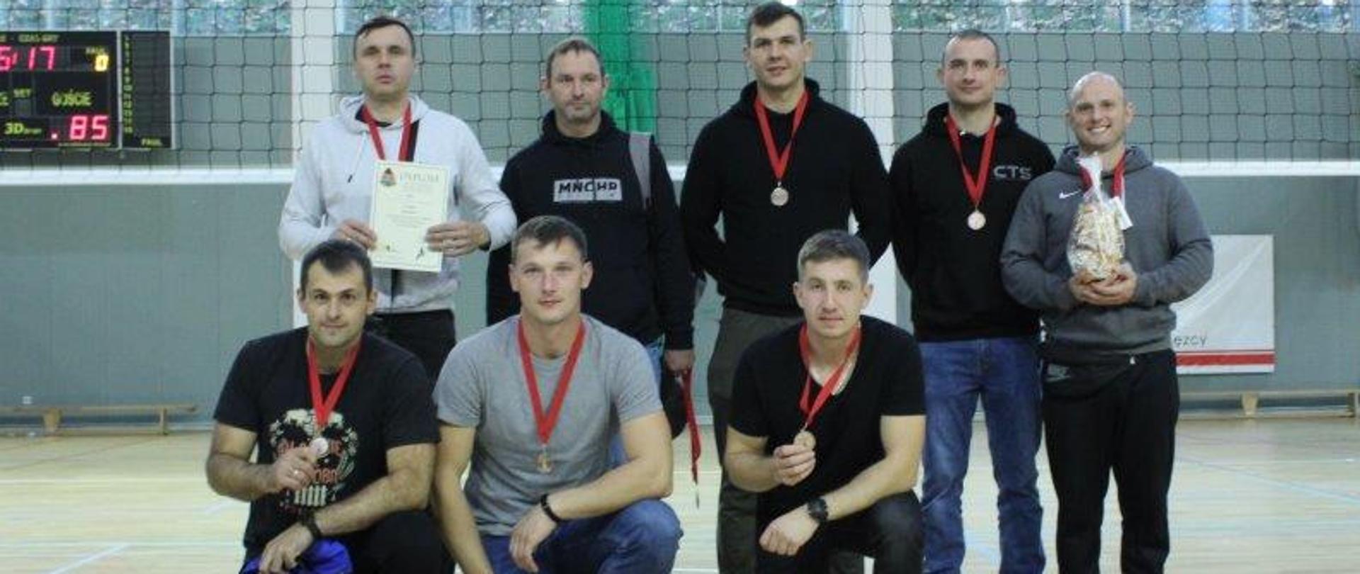 Drużyna lidzbarskich strażaków