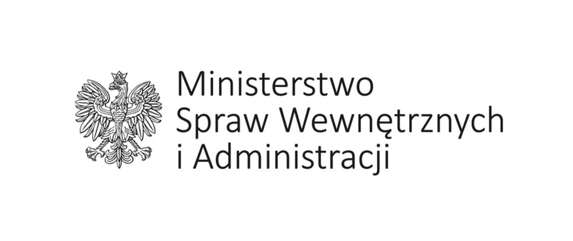 Baner Ministerstwa Spraw Wewnętrznych i Administracji