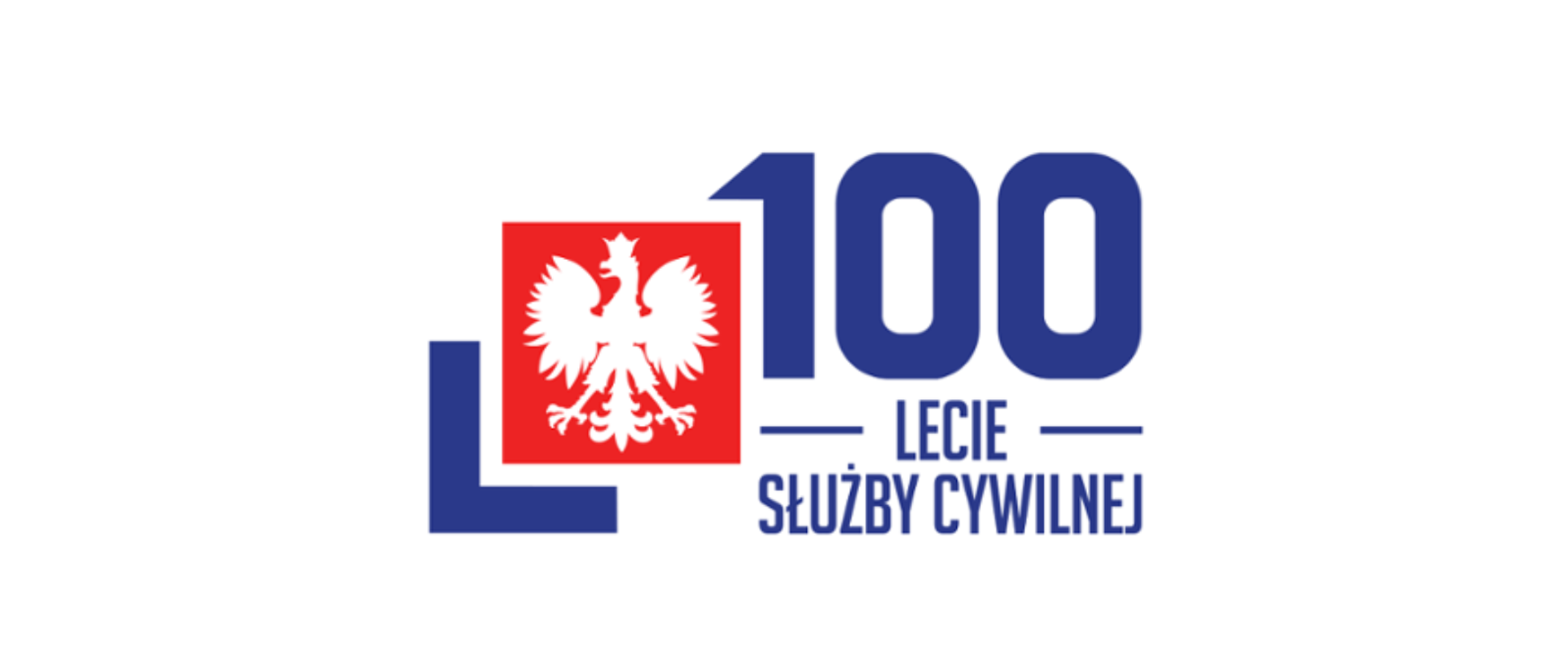 godło Polski napis 100 lecie służby cywilnej 