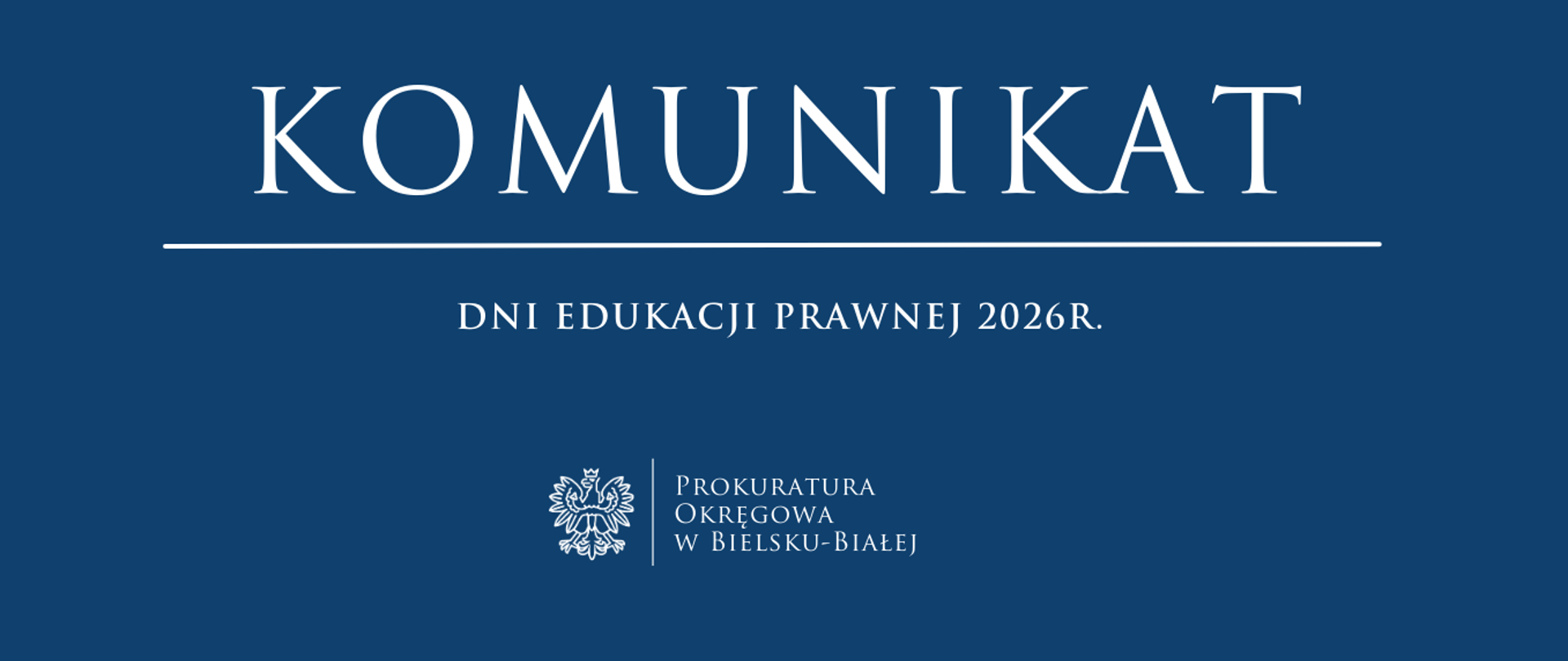 Komunikat - Dni Edukacji Prawnej 2026R