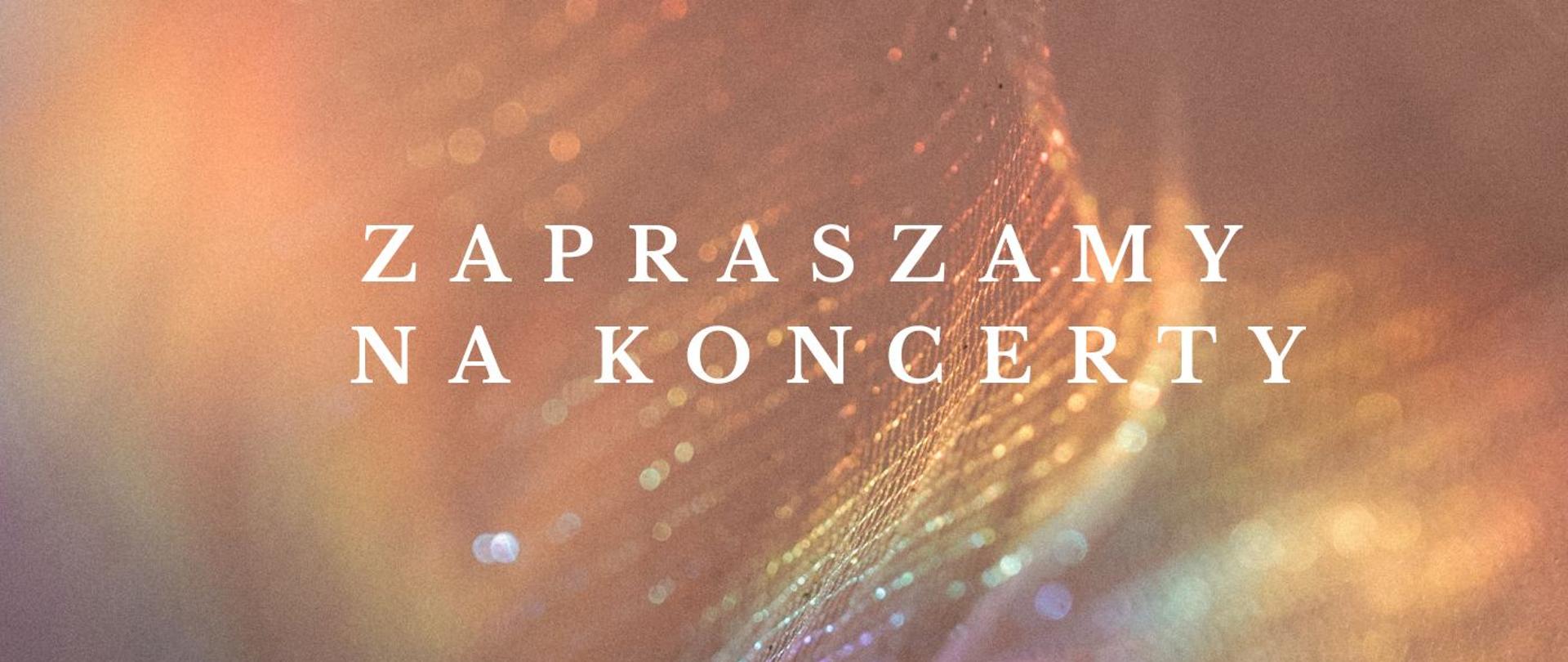 Zaproszenie na koncert, kolorowy plakat