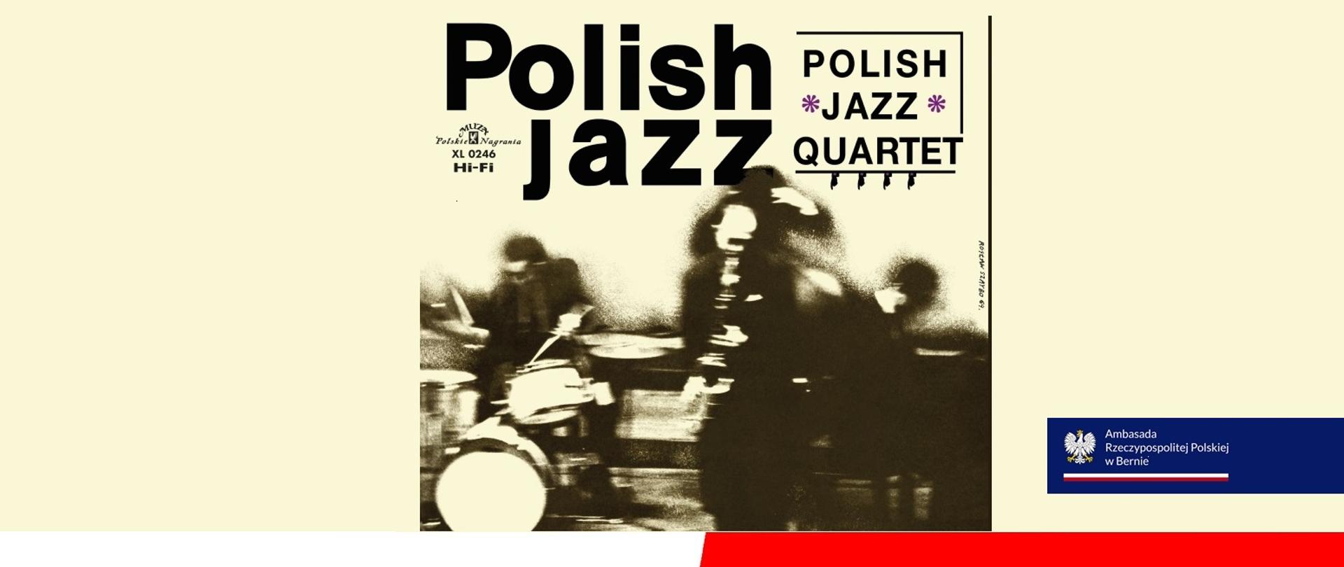 Die Grafik zeigt das Cover der CD „Polish Jazz Quartet” mit einem QR-Code. 