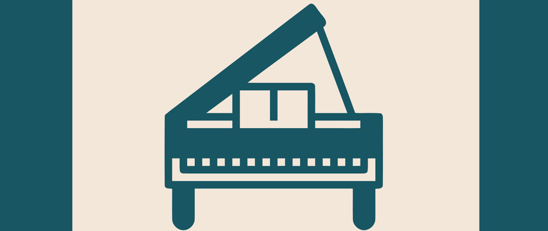 Na granatowym tle umieszczony jest duży beżowy prostokąt, w którym widoczny jest napis "POPIS KLASY FORTEPIANU mgr Julii Rumińskiej-Wyrwy". Poniżej umieszczona jest granatowa grafika fortepianu. Poniżej grafiki umieszczony jest napis; "19 grudnia 2022r, godz. 16.30, Aula szkoły".