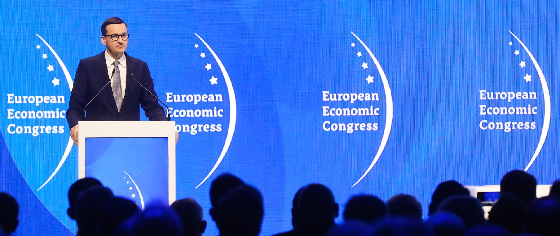 Prime Minister Mateusz Morawiecki during the XIV Economic Congress