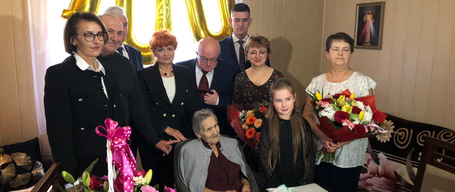 Gmina Gołymin-Ośrodek: 100. urodziny Pani Kazimiery Opaty