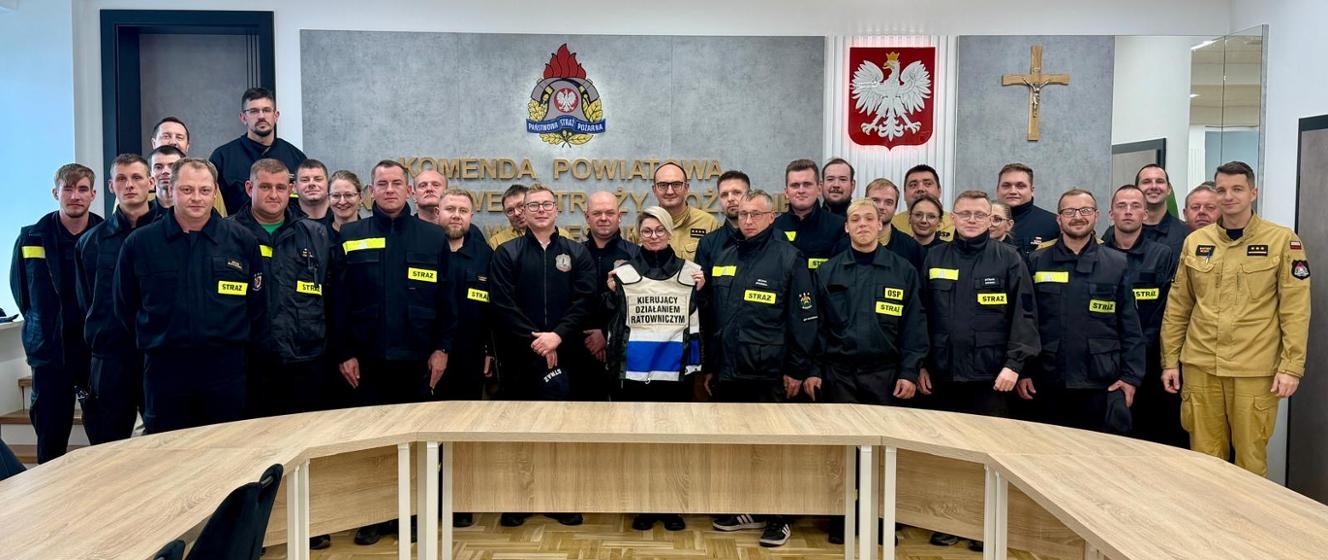 Szkolenie dla kierujących działaniem ratowniczym w Oleśnie