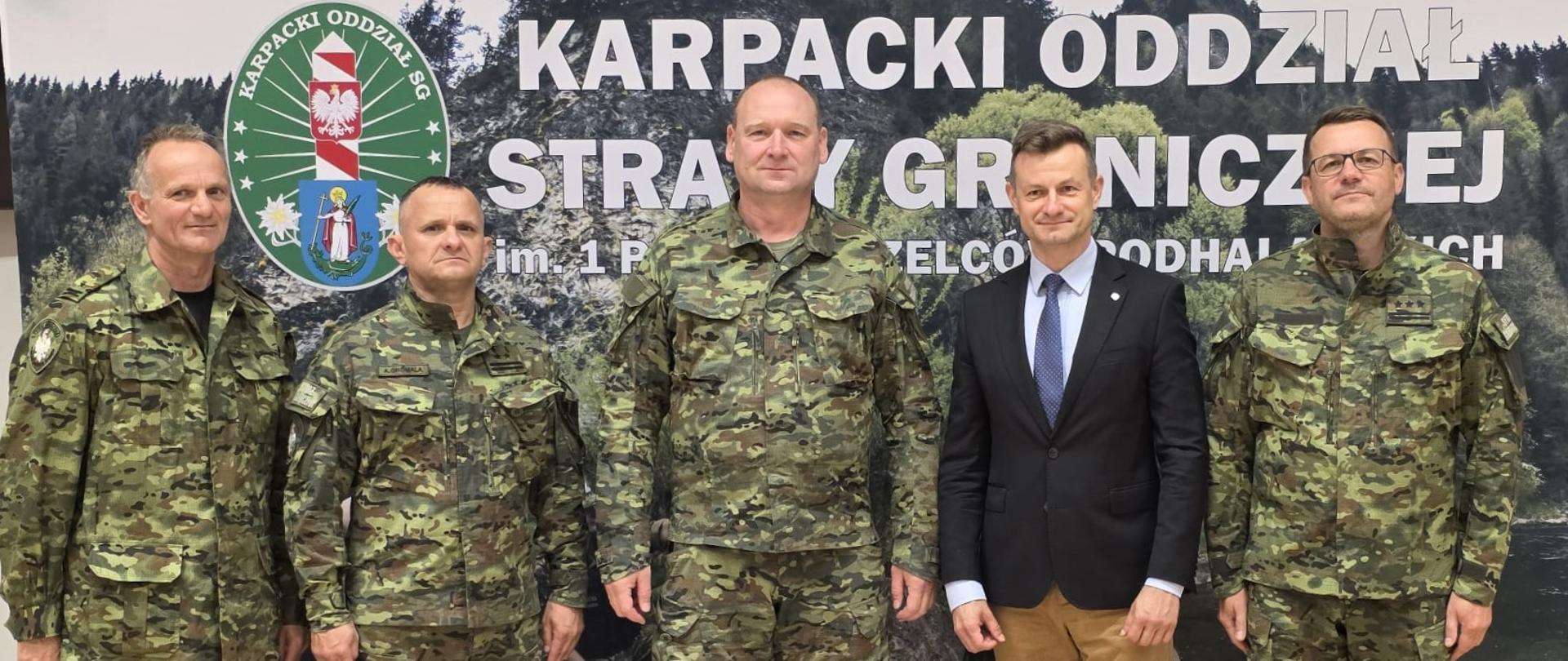 Wizyta Szefa Urzędu do spraw Cudzoziemców w Karpackim Oddziale Straży Granicznej