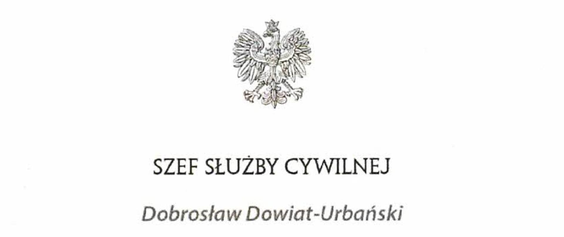 SZEF SŁUŻBY CYWILNEJ