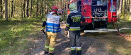 Ćwiczenia zgrywające p.k. „LAS 2021” - strażacy działają w lesie