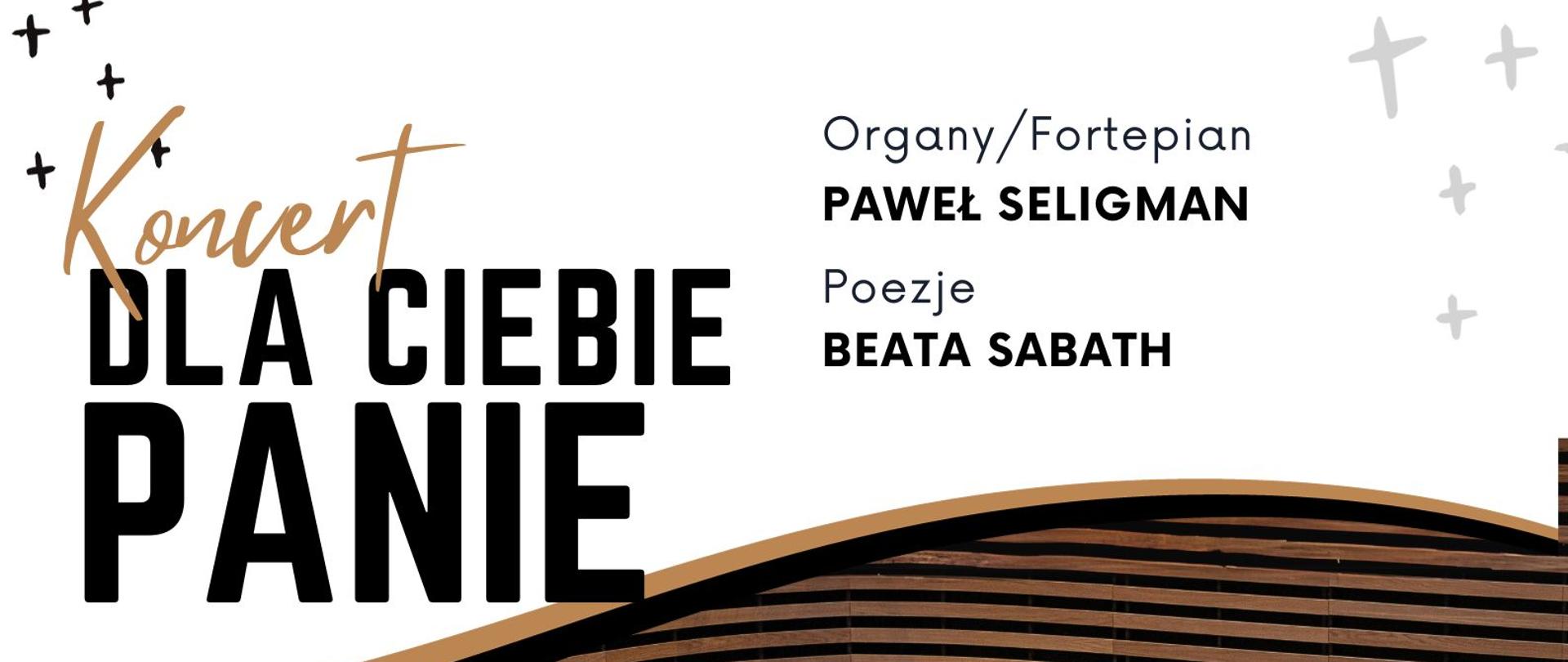 Plakat informacyjny dotyczący Koncertu "Dla Ciebie Panie" odbywającego się w dniu 07.11.2023 r. o godz. 18.00.