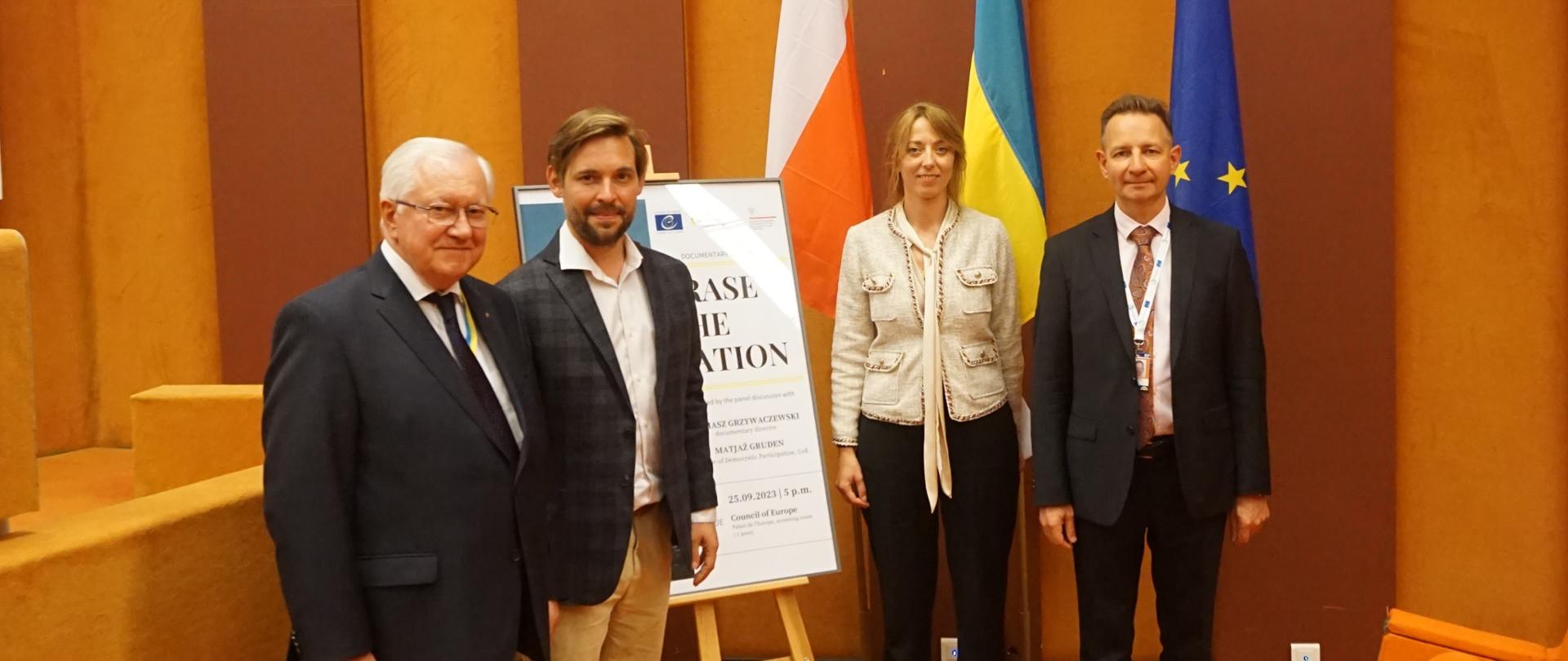 Film screening "Erase the nation" at the Council of Europe.