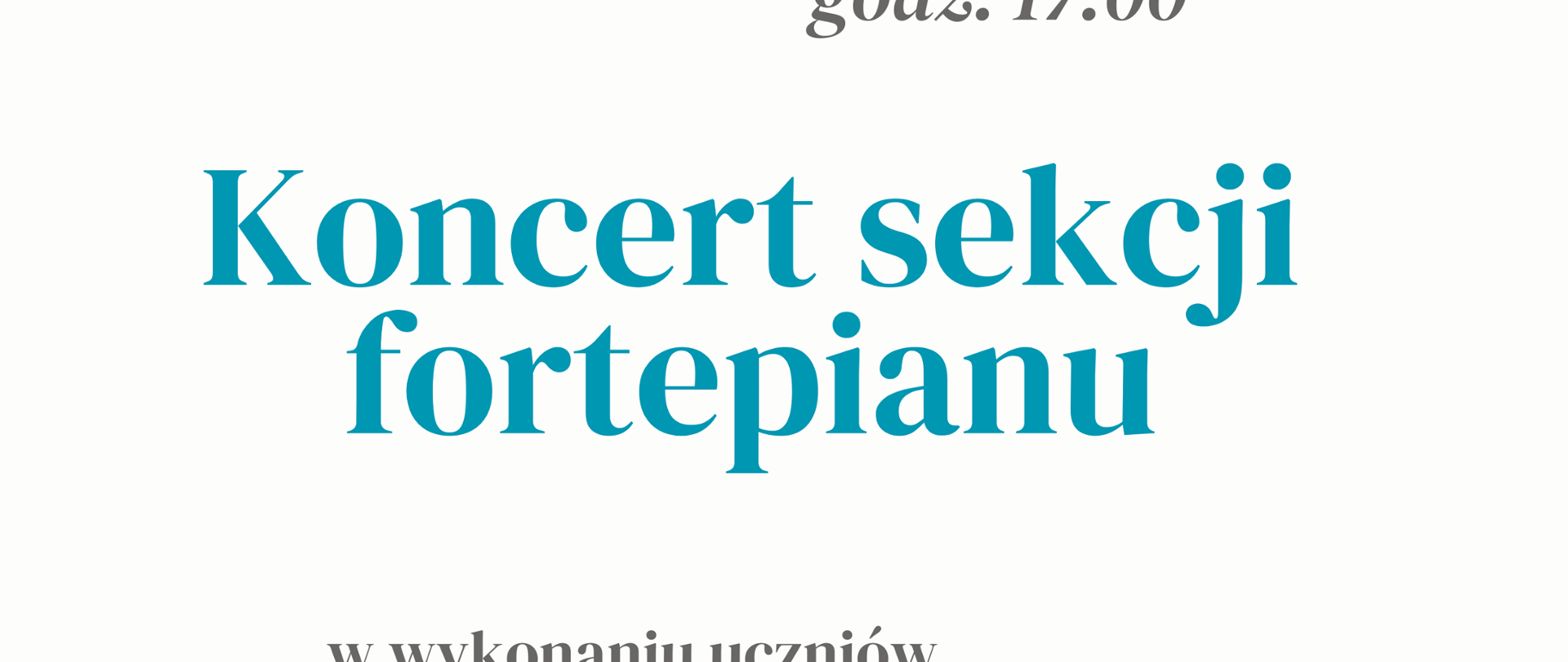 koncert sekcji fortepianu 12.04.2024