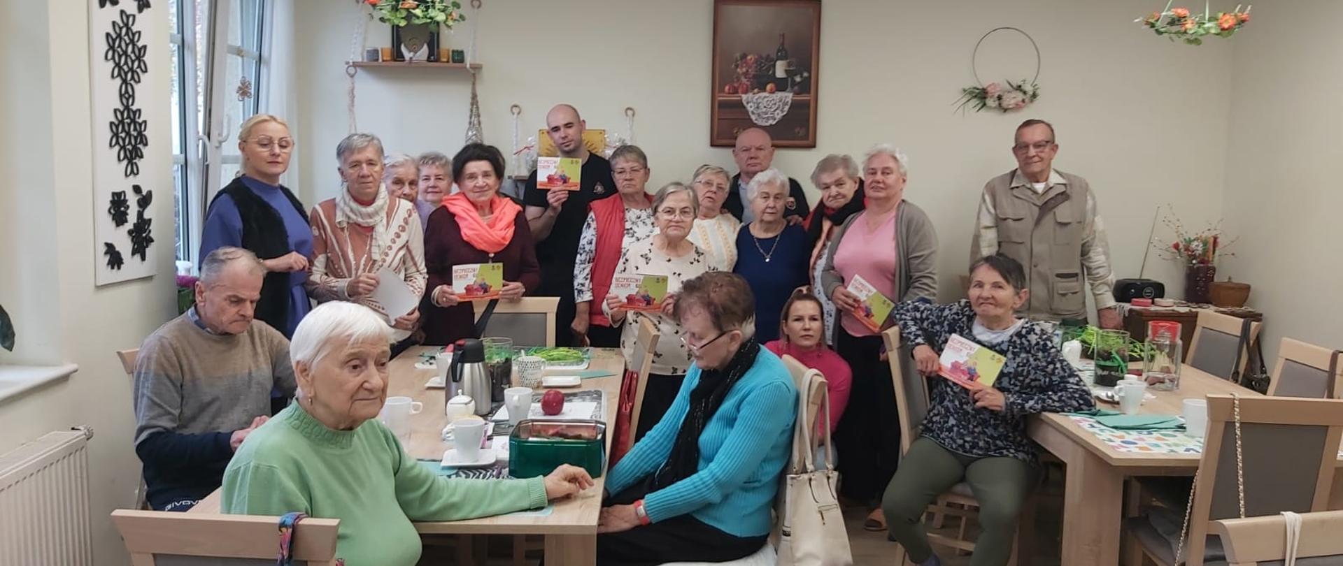 Spotkanie w Domu Seniora w Świebodzinie w ramach ogólnopolskich kampanii społecznych „Bezpieczny Senior”, „Czujka Na Straży Twojego Bezpieczeństwa”