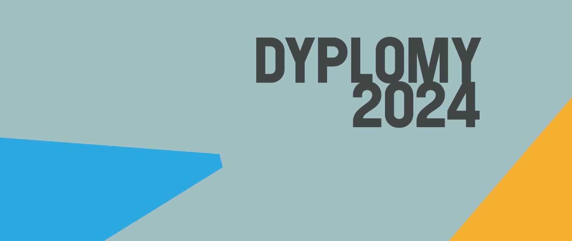 Plakat, na szarym tle napisy: rysunek, malarstwo, rzeźba, po bokach jednokolorowe trójkąty