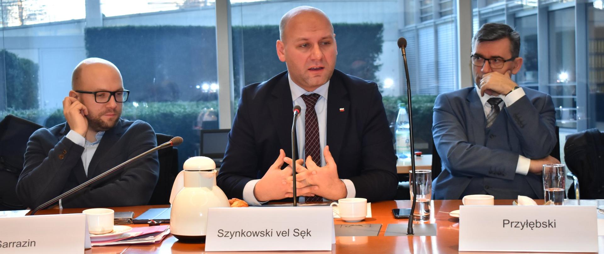 Wizyta wiceministra Szymona Szynkowskiego vel Sęka w Berlinie