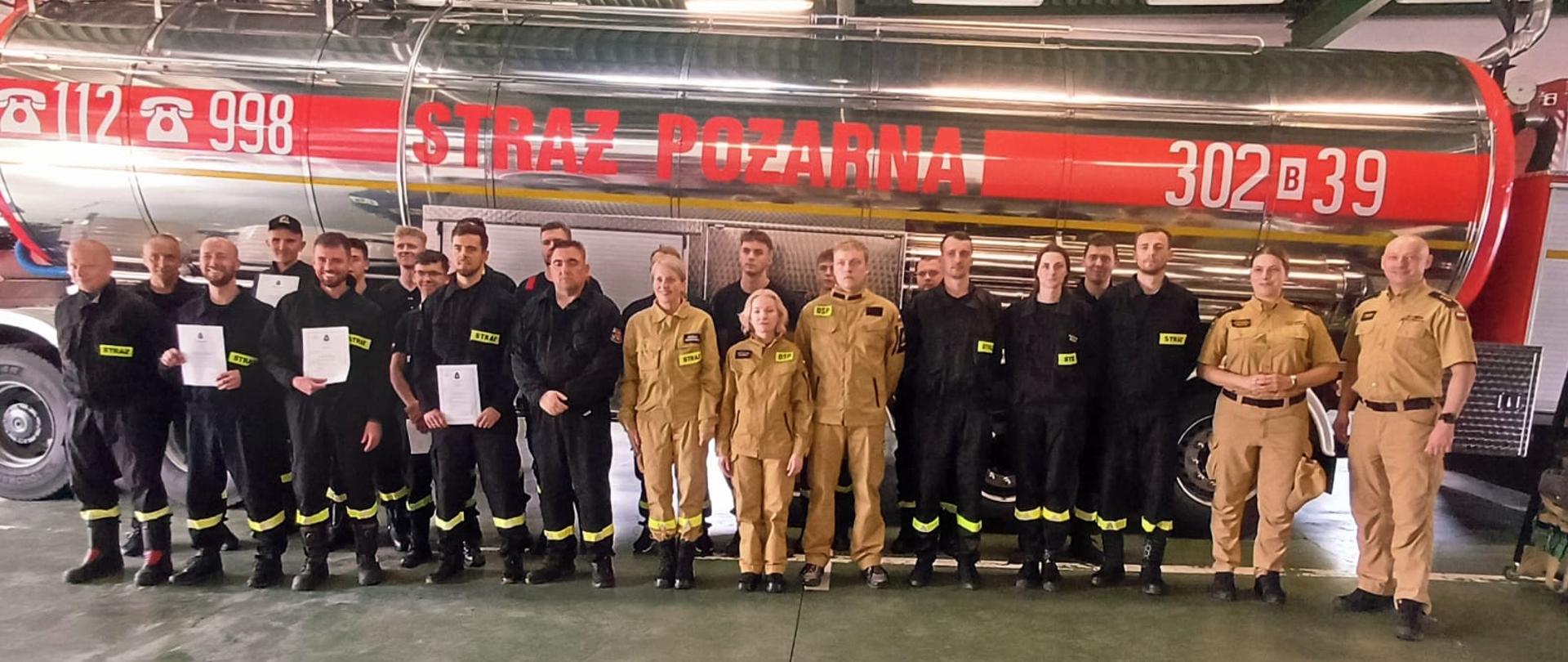 Egzamin kończący szkolenie podstawowe strażaków ratowników OSP