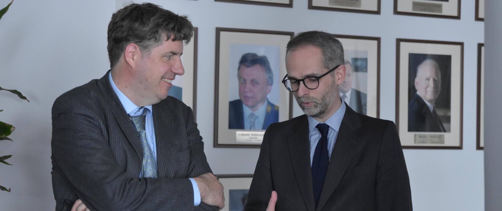 Michael Kellner, parlamentarny sekretarz stanu w Federalnym Ministerstwie Gospodarki i Ochrony Klimatu i wiceminister klimatu i środowiska, Adam Guibourgé-Czetwertyński