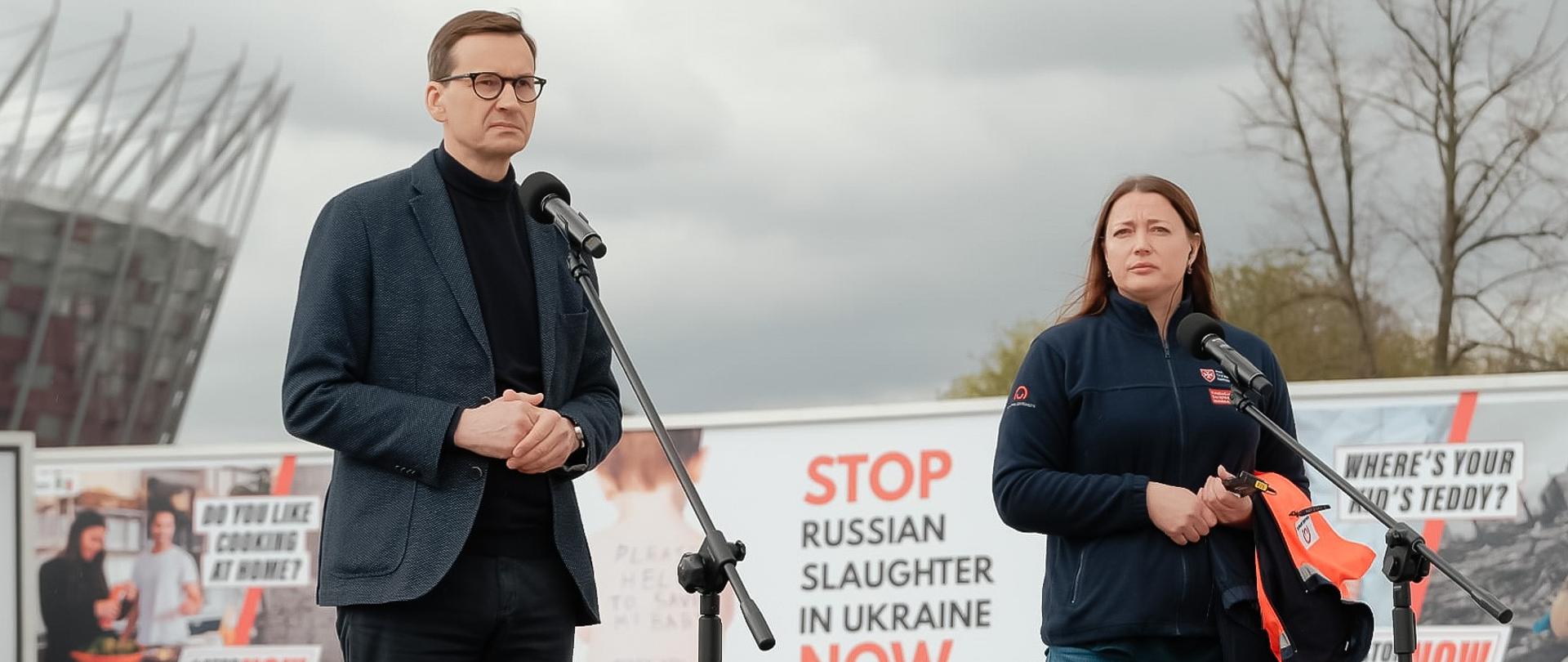 Prime Minister Mateusz Morawiecki presented the international #StopRussiaNOW campaign