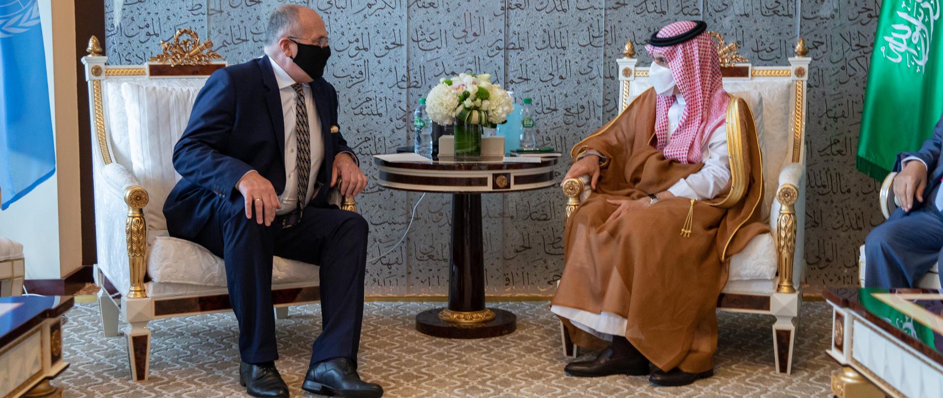 Bilateral talks between Minister Zbigniew Rau and the head of Saudi diplomacy Faisal bin Farhan Al Saud.