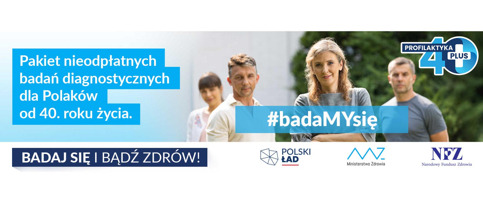 Plakat opisujący program badań profilaktycznych.