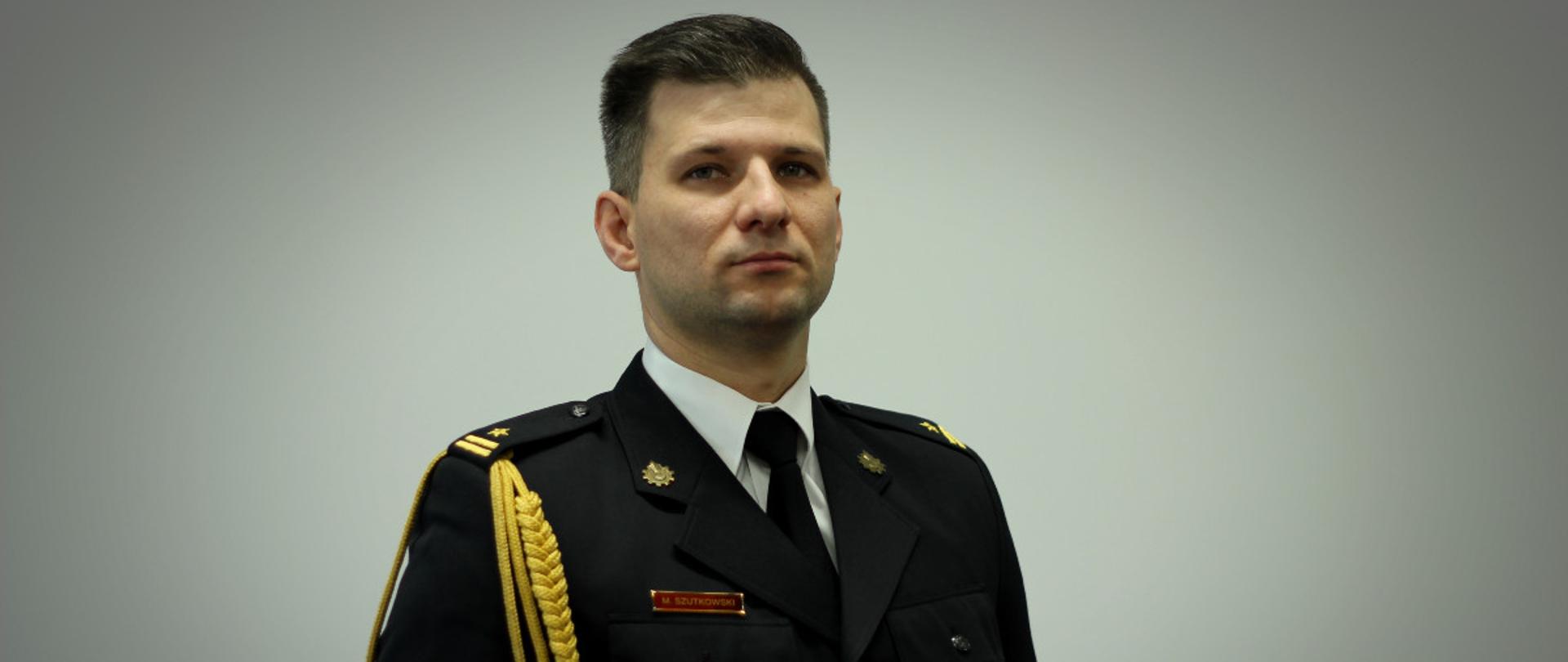 mł. bryg. Marcin Szutkowski - Kierownik Sekcji Kontrolno - Rozpoznawczej