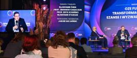 Wiceminister Sławomir Ćwik podczas panelu OZE fundamentem transformacji energetycznej: szanse i wyzwania dla Europy i Polski na Europejskim Forum Nowych Idei w Sopocie.