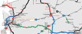 Mapka: wybór najkorzystniejszej oferty na odcinek S10 Szczecin Kijewo - Szczecin Zdunowo
