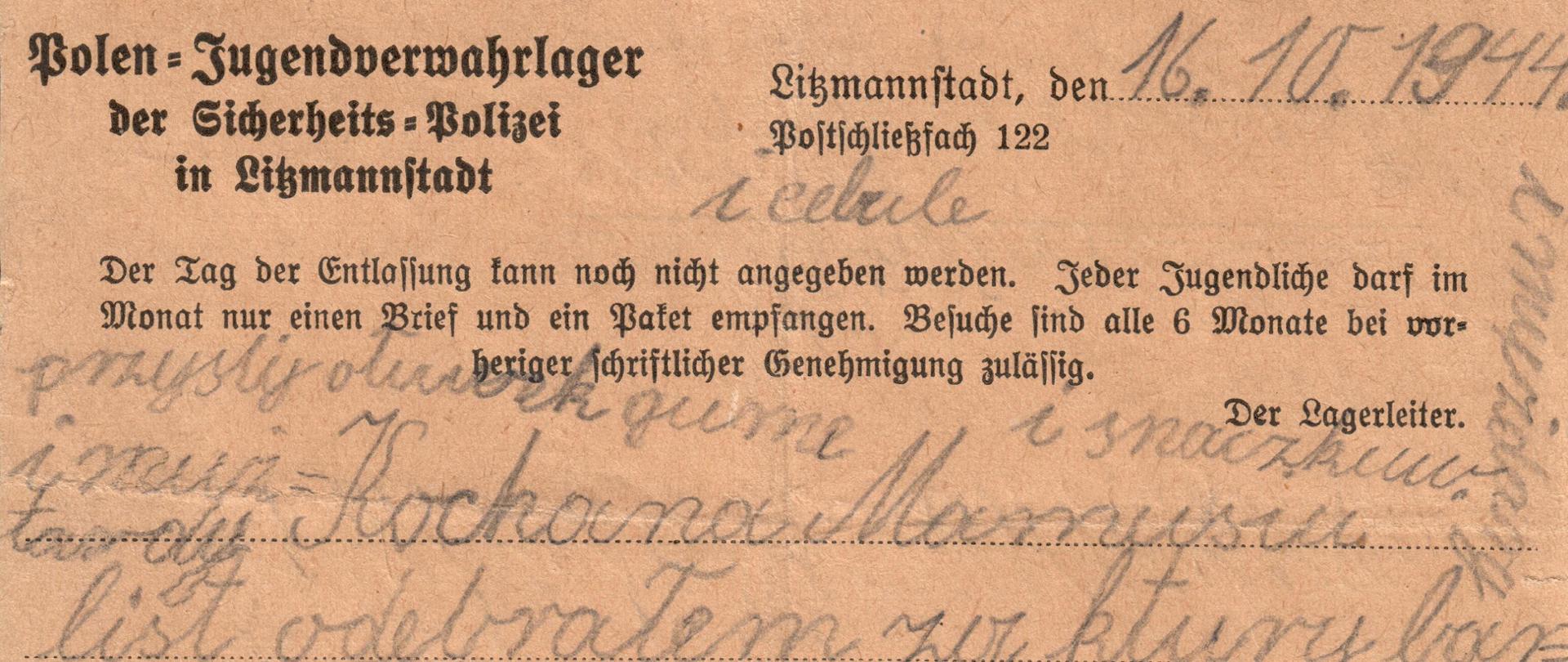 Badacze Muzeum Dzieci Polskich – ofiar totalitaryzmu odkryli listy dzieci więzionych w niemieckim obozie koncentracyjnym w Łodzi