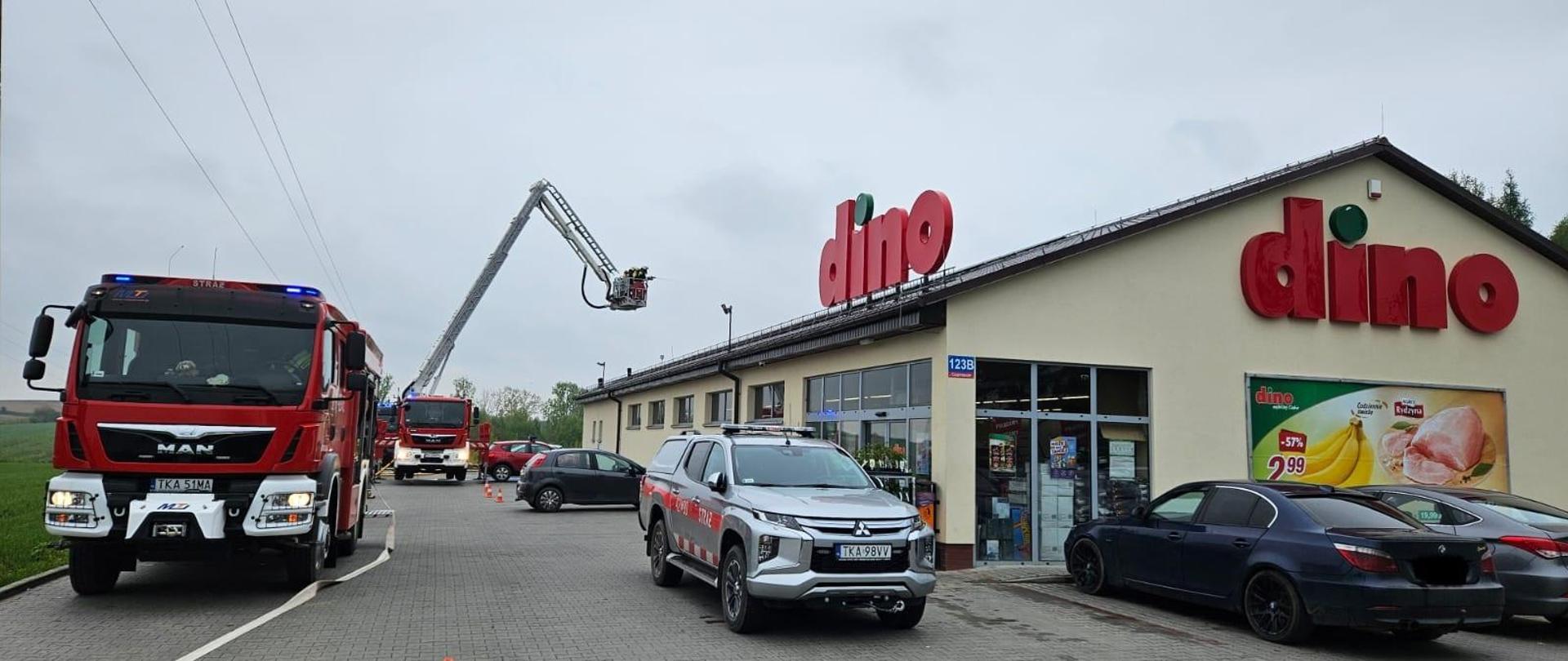 Ćwiczenia taktyczno-bojowe na obiekcie marketu Dino