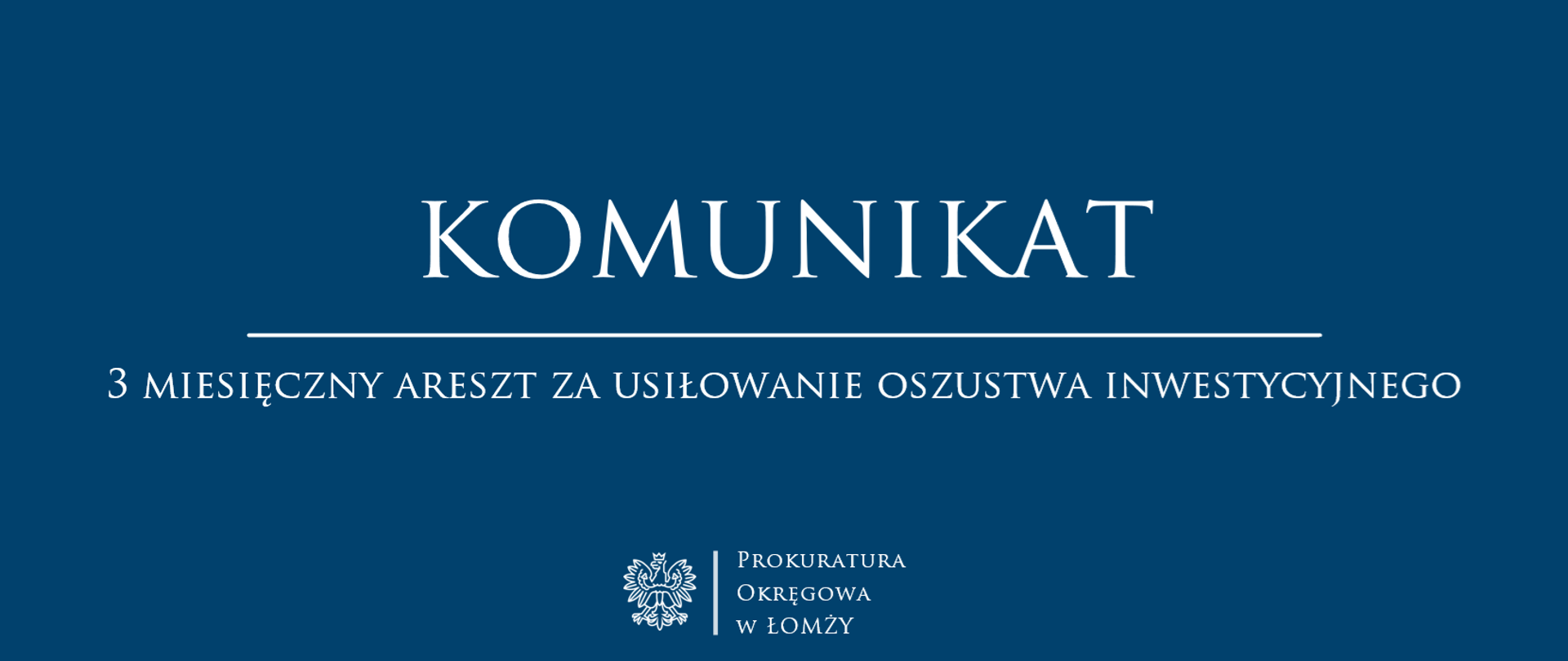 3 miesięczny areszt za usiłowanie oszustwa inwestycyjnego