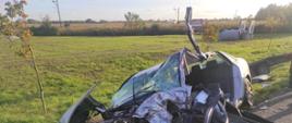 Zderzenie trzech samochodów osobowych marki: AUDI A6, RENAULT LAGUNA i HYUNDAI TUCSON oraz autolawety z przyczepą IVECO DAILY na 247. kilometrze drogi krajowej nr 11 na wysokości miejscowości Kowanówko.