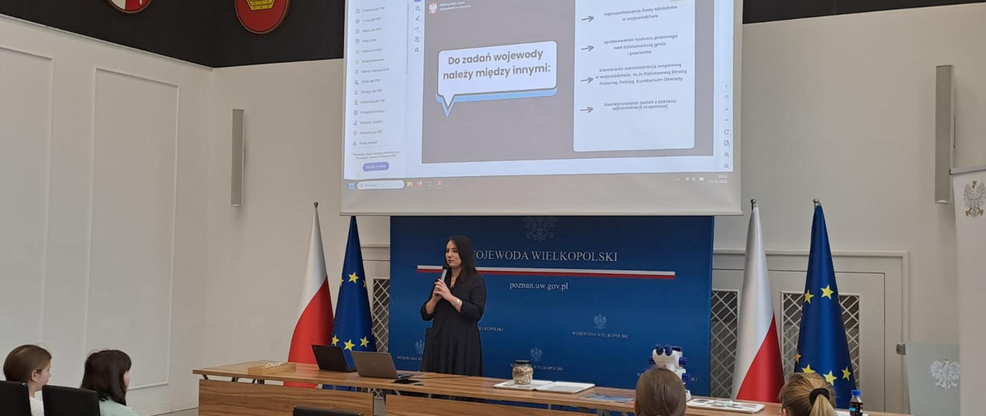 Wykład dla dzieci z SP nr 58 in. Jerzego Kukuczki w Poznaniu - I Wicewojewoda Wielkopolska Karolina Fabiś-Szulc