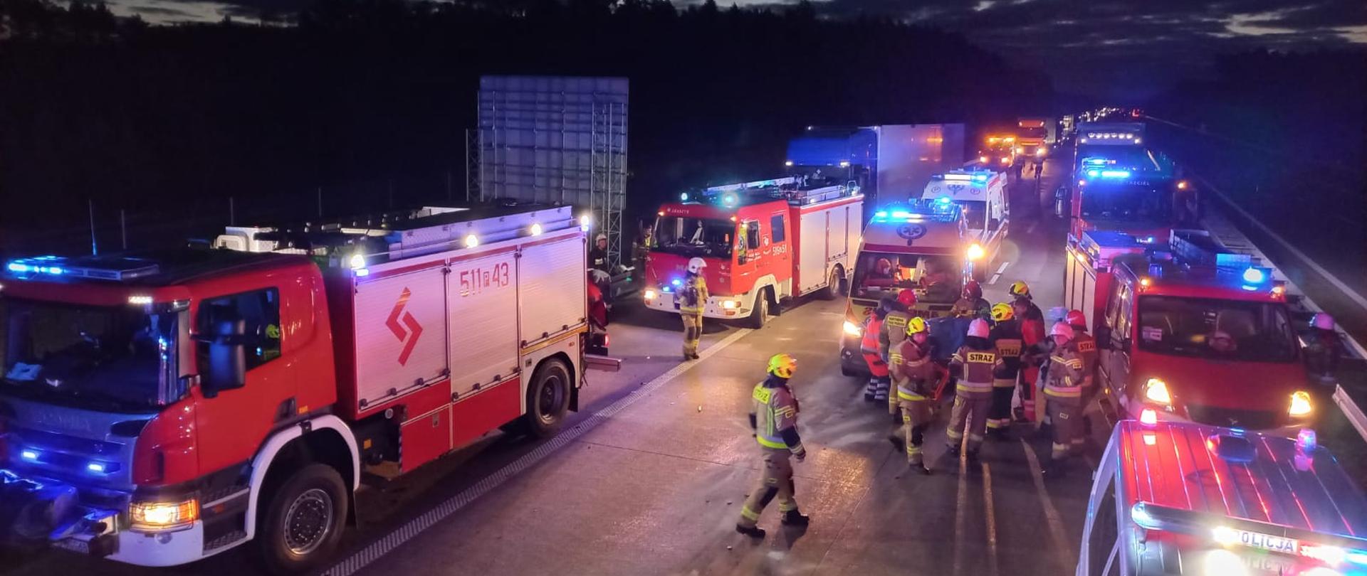 WYPADEK DROGOWY NA 92,6 km autostrady A2 w kierunku Świecka 
