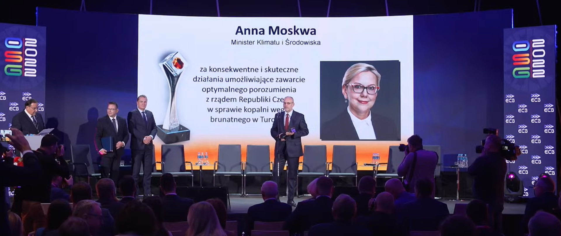 Wiceminister klimatu i środowiska Piotr Dziadzio podczas konferencji OSG 2022