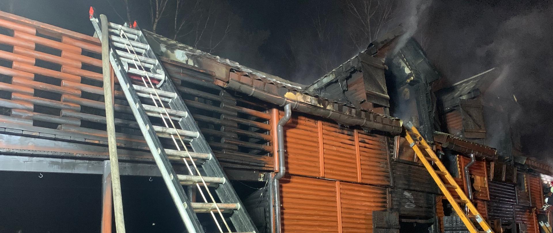 Pożar domku letniskowego w Przyjezierzu