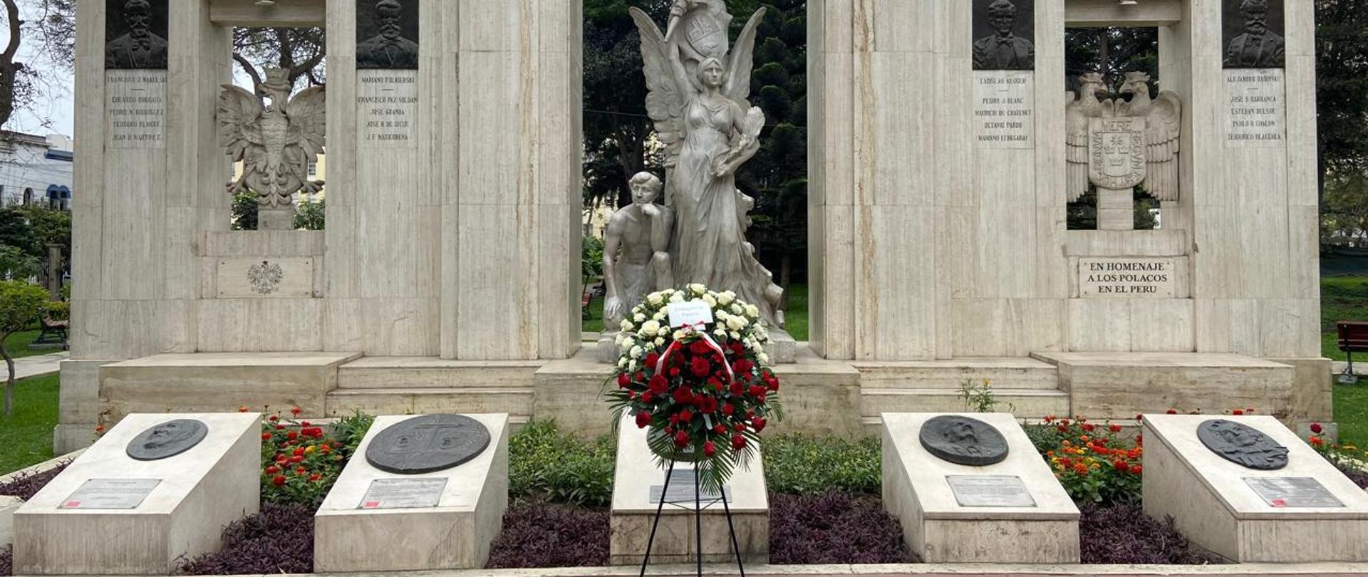 Homenaje a los Polacos fallecidos en el Perú