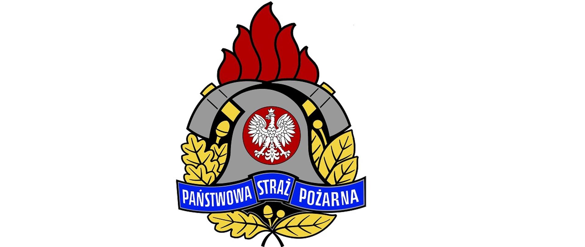 Obraz przedstawia logo Państwowej Straży Pożarnej